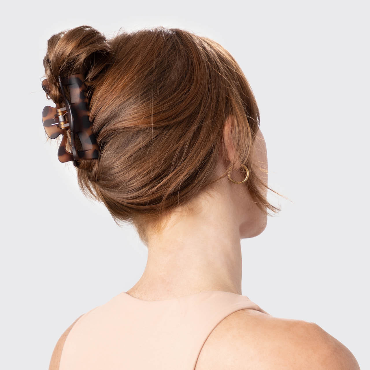 Schwarz-Tortoiseshell Haarklammern 2er-Set – Groß