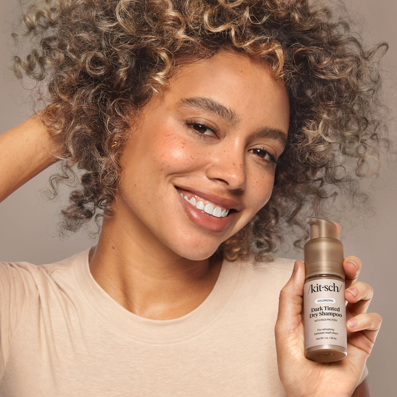 Volumizing Rice Protein Dry Shampoo - Dark Tinted 1 oz