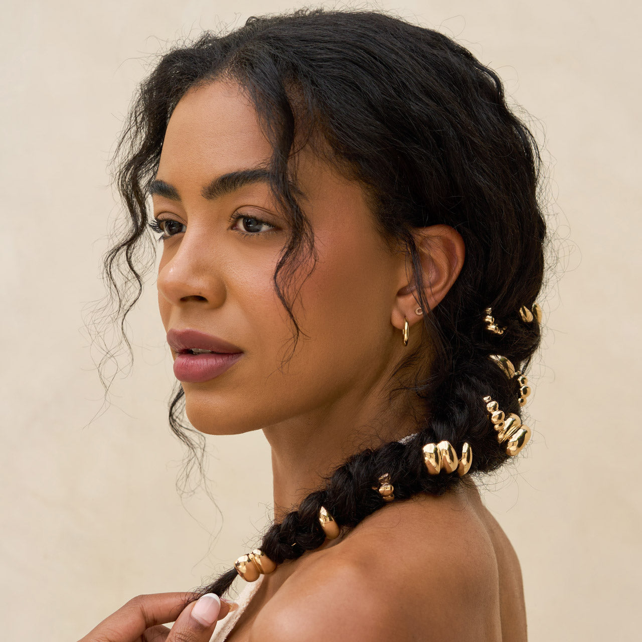 Spille per coda in metallo dorato