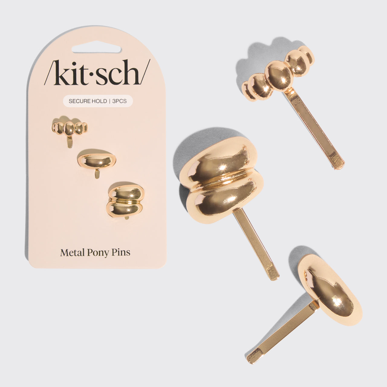 Spille per coda in metallo dorato