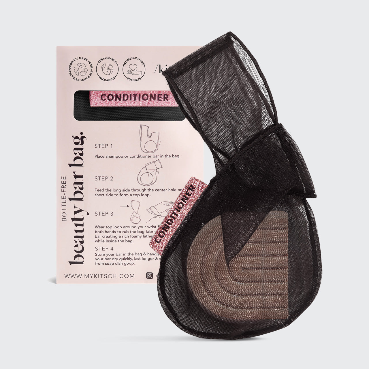 Pochette pour Conditionneur solide - Noir