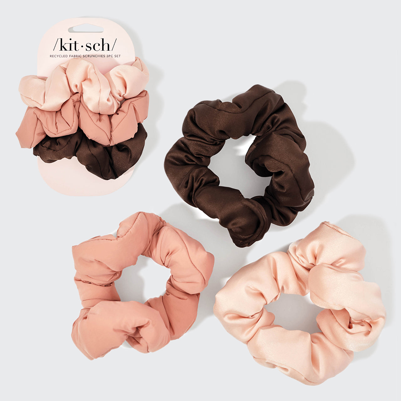 Ensemble de 3 chouchous Nuage - Bois de rose