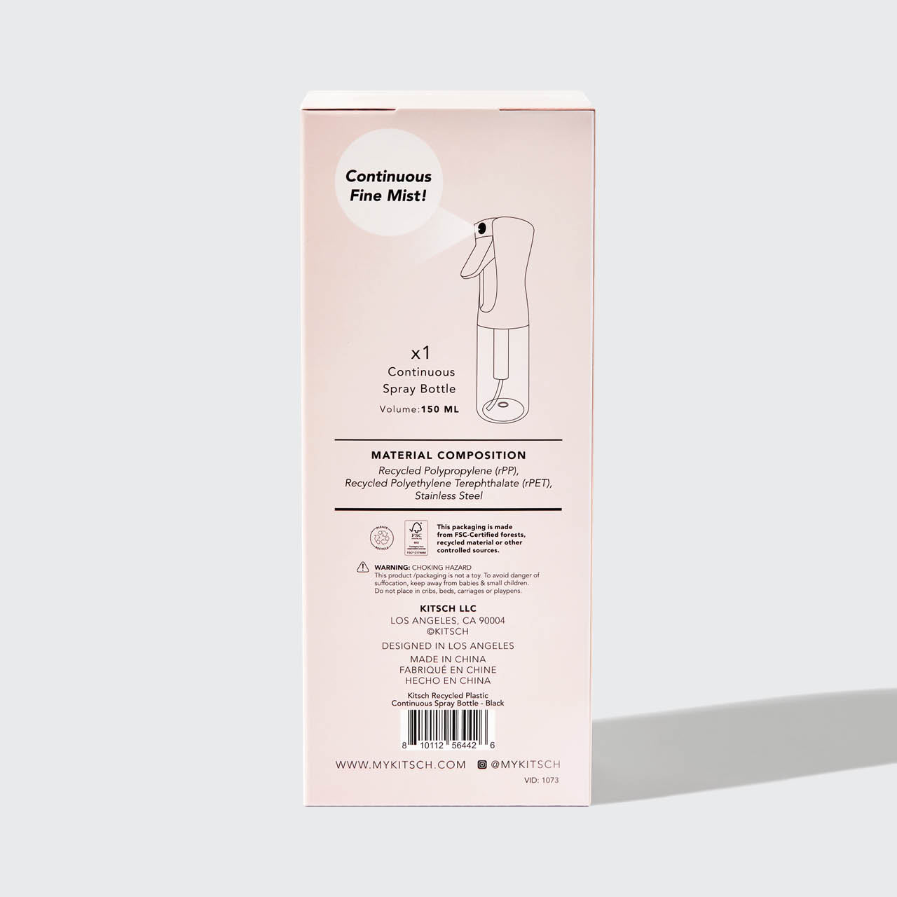 Spray pulverizador continuo - Negro