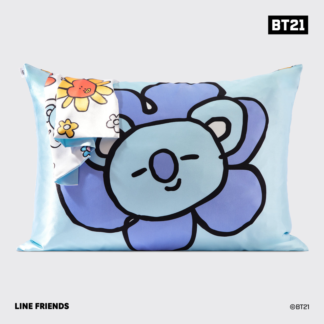 Kitsch x BT21 Taie d'oreiller en satin KOYA