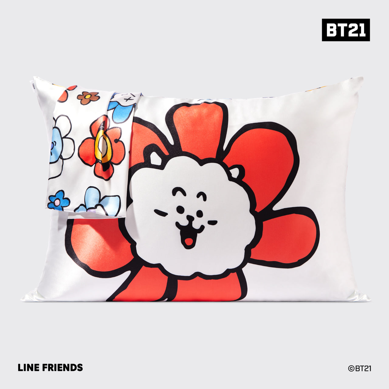 Kitsch x BT21 Satin-Kissenbezug - RJ