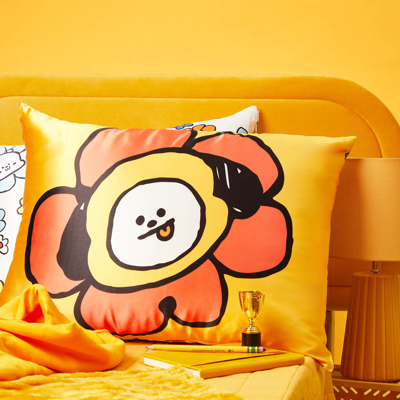 Taie d'oreiller en satin Kitsch x BT21 - CHIMMY