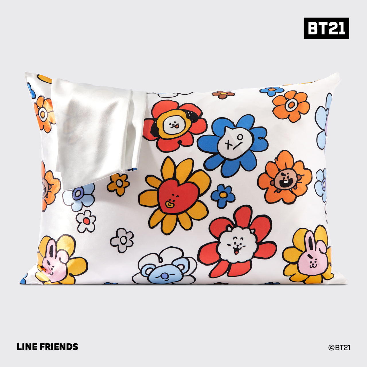 Kitsch x BT21 Satin-Kissenbezug - VAN