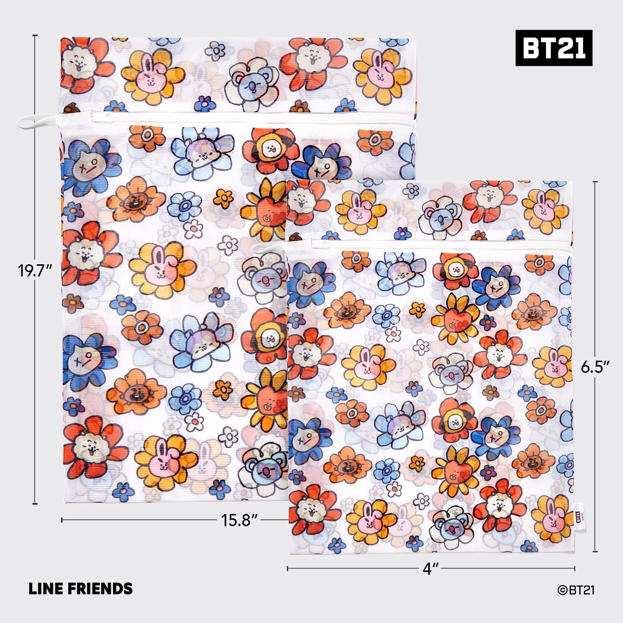 Kitsch x BT21 Ensemble de 2 trousses de toilette UNIVERSTAR