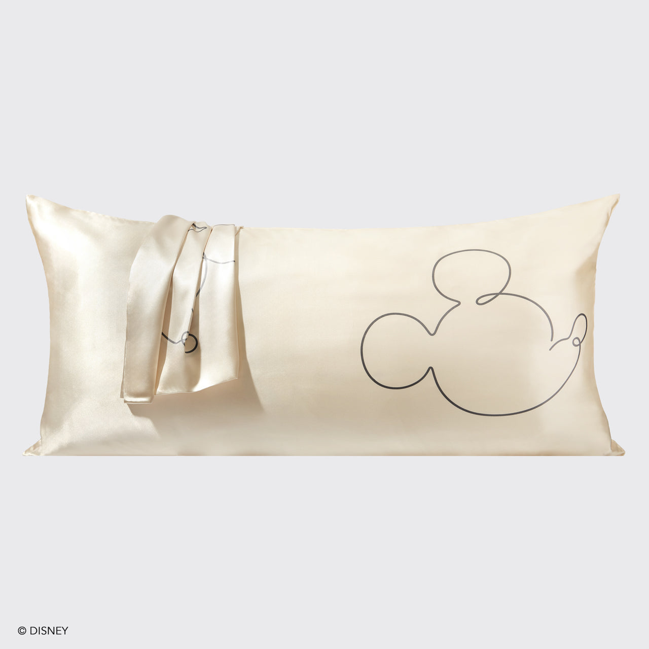 Kitsch x Mickey et Minnie Taie d'oreiller en satin Mr. Mouse - King