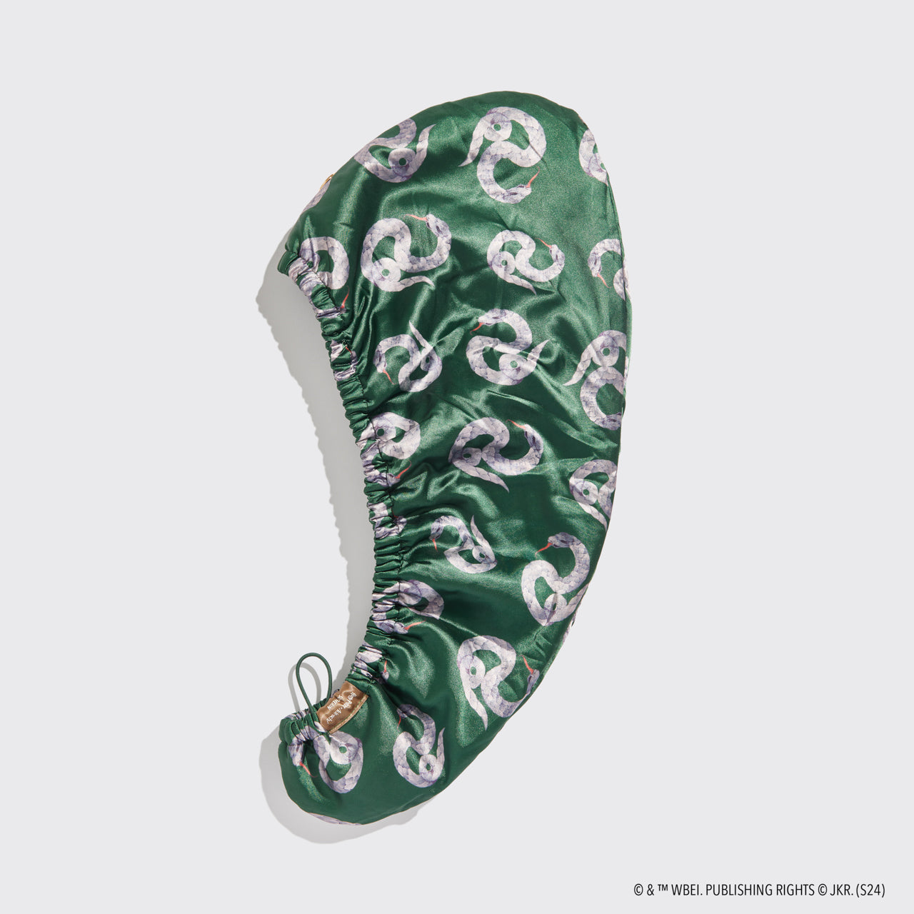 Kitsch x Harry Potter Haarhandtuch mit Satinüberzug – Slytherin