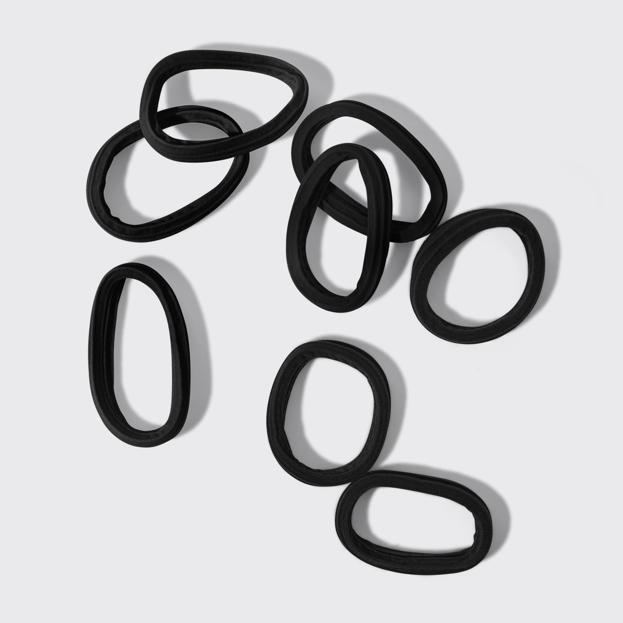 Elastiques pour cheveux sans couture - 8 pièces - Noir