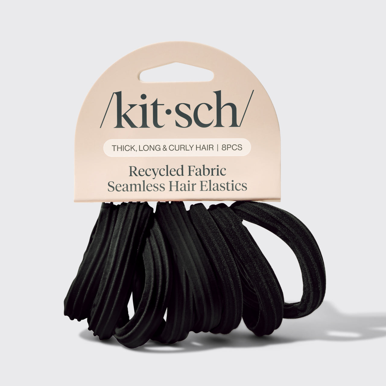 Elastiques pour cheveux sans couture - 8 pièces - Noir
