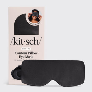Konturierte Kissen-Schlafmaske in Anthrazit
