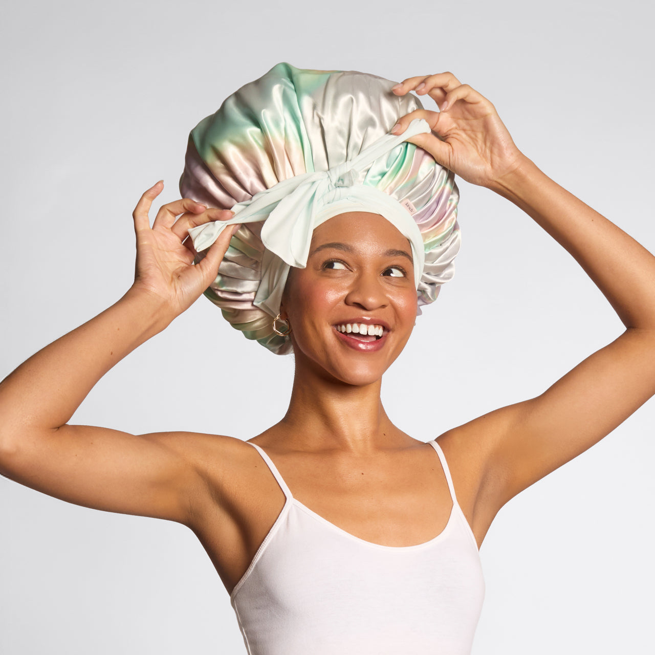 Bonnet oversize en satin - Aura