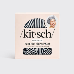 Gestreifte Duschhaube