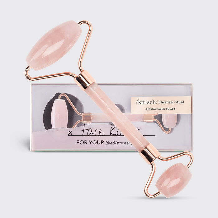 Rullo facciale al quarzo rosa