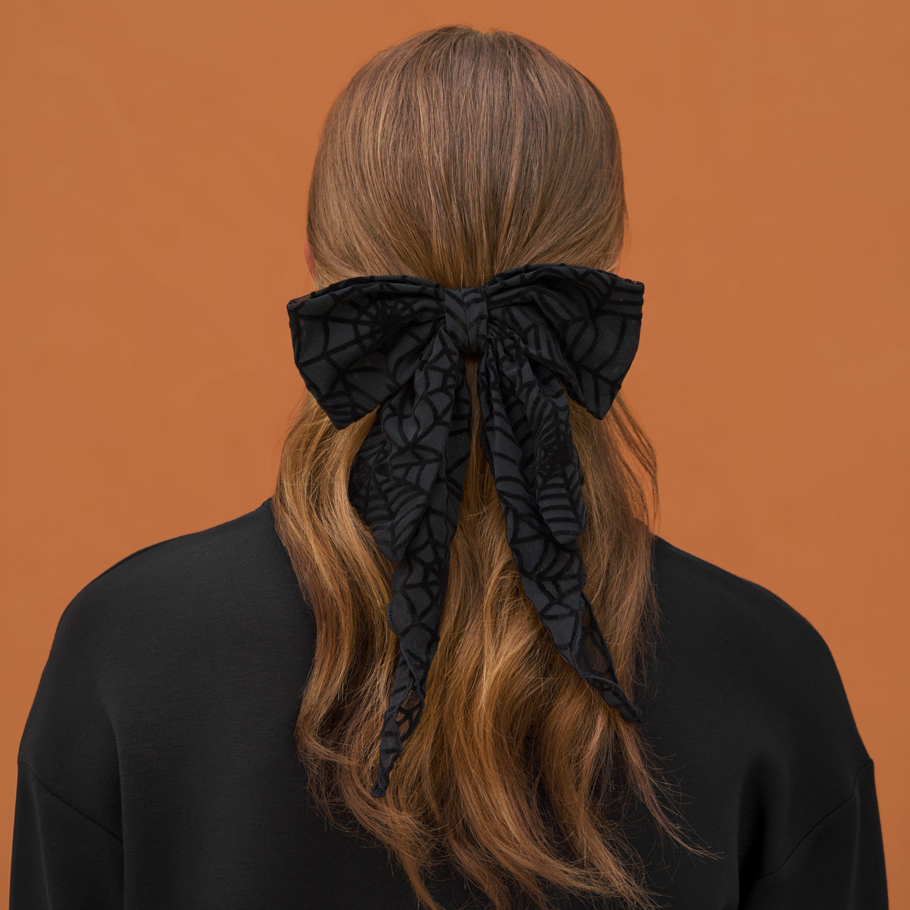 Spiderweb Bow Hair Clip