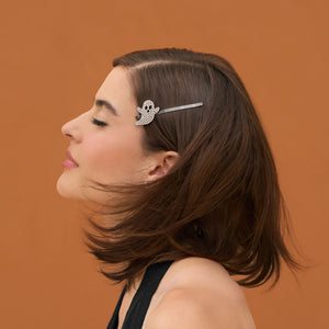 Ghost XL Metal Rhinestone Bobby Pins