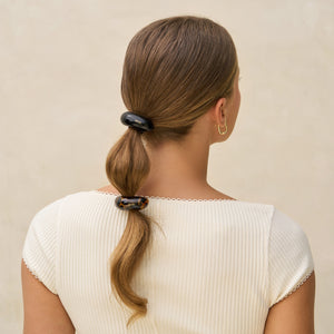 Black & Tort Cloud Cuffs - Medium