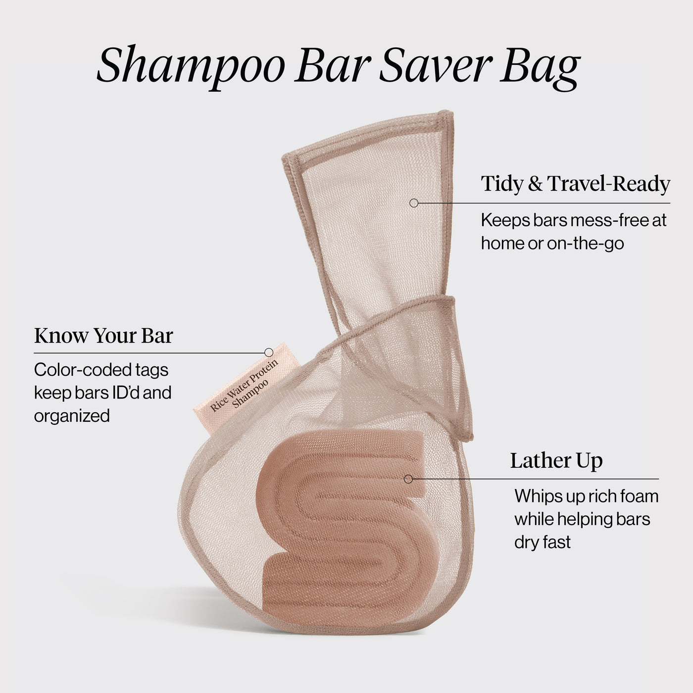 Sacchettino porta shampoo - Acqua di riso