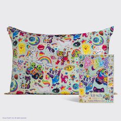 Lisa Frank x Kitsch Satin-Kissenbezug aus der fantastischen Welt von Lisa Frank