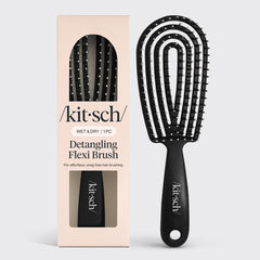 Cepillo desenredante flexible negro