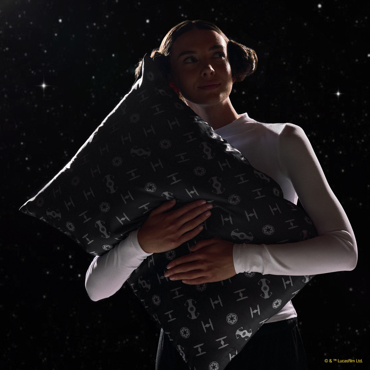 Star Wars™ & Kitsch Satin Pillowcase in Galactic Empire