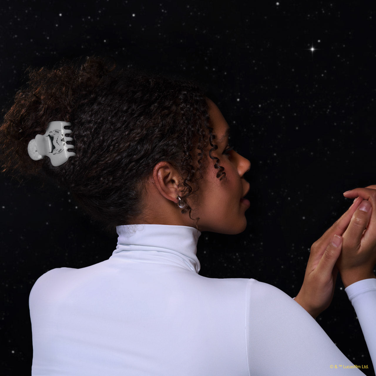 Star Wars™ & Kitsch Pince à cheveux Nuage scintillant Stormtrooper