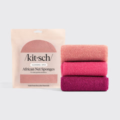 Éponge filet africaine Berry Pink