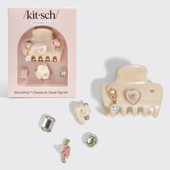 KitschPop™️ Cloud Clip & Charms in Creme Perlmutt