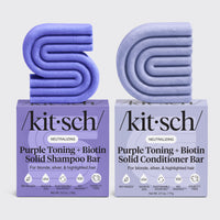 Shampoo e balsamo tonificante viola per capelli trattati con colore e grigi