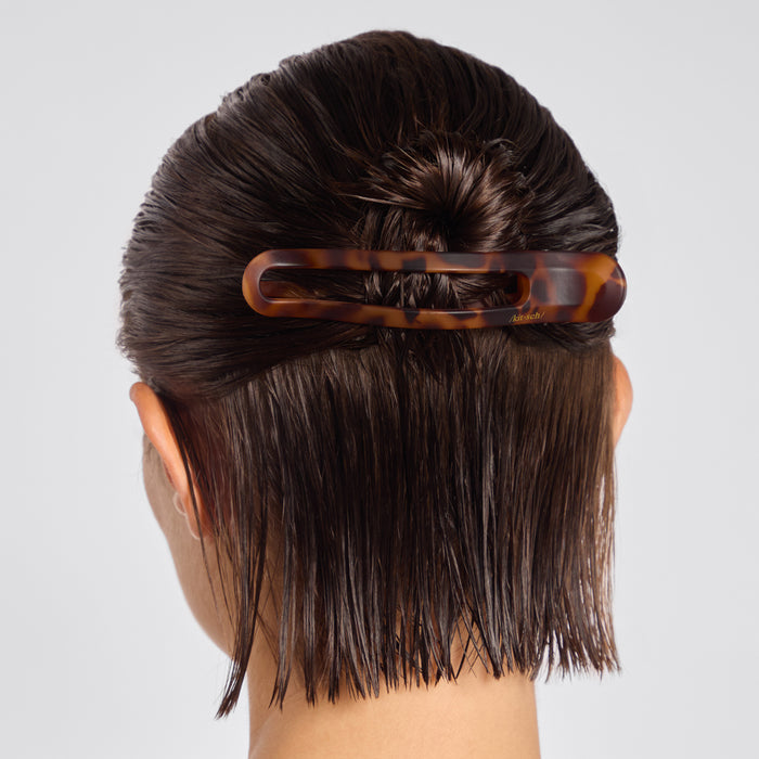 Pinza piatta ricurva 2 pezzi - Nero e tartaruga