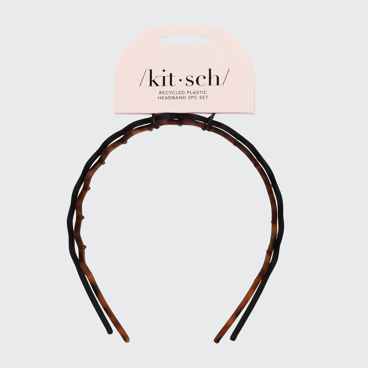 Diadema Zig Zag 2uds - Negro y Carey