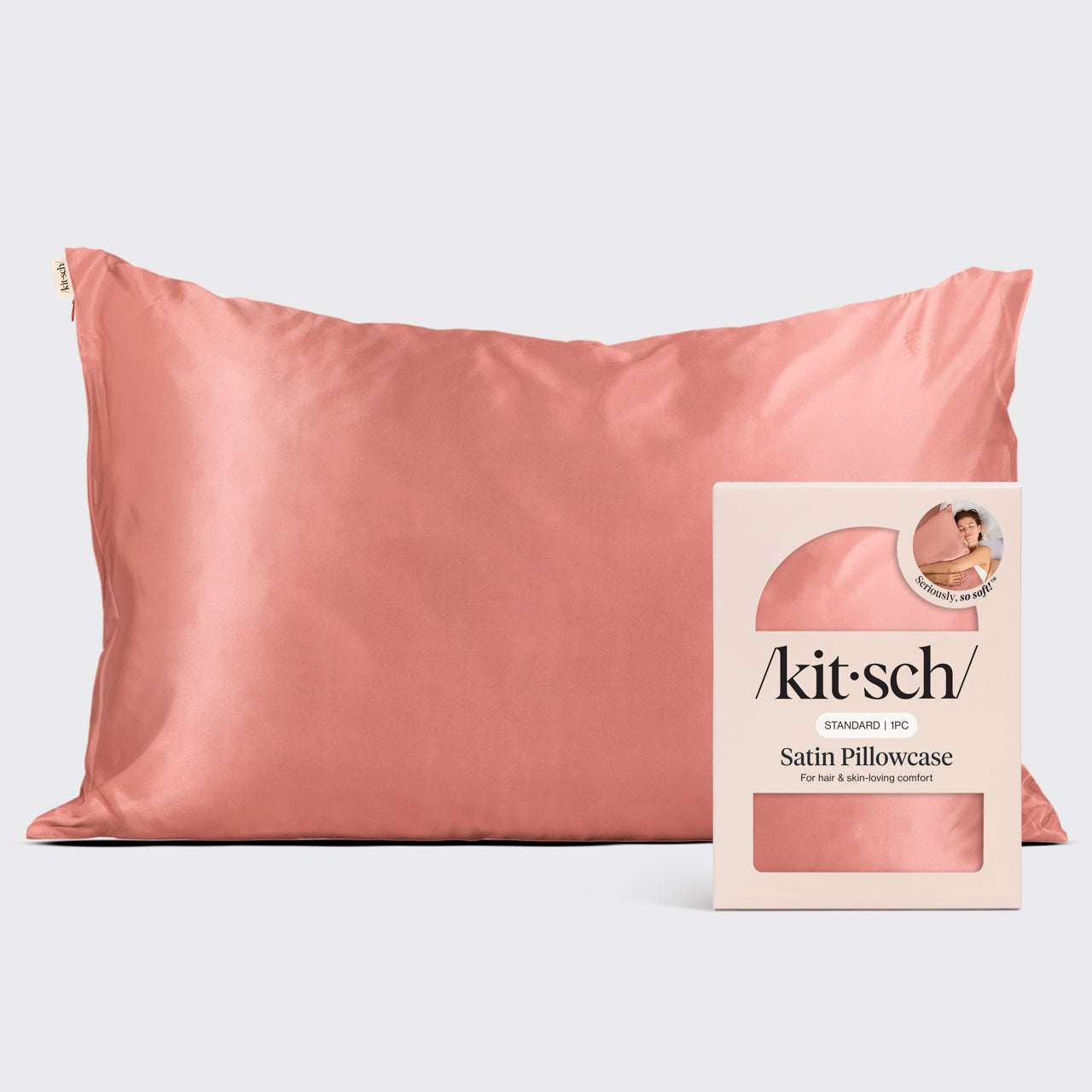 Satin Pillowcase in Terracotta