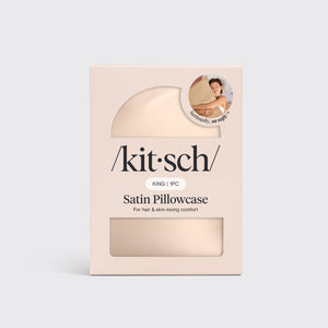 Satin Pillowcase in Champagne - King