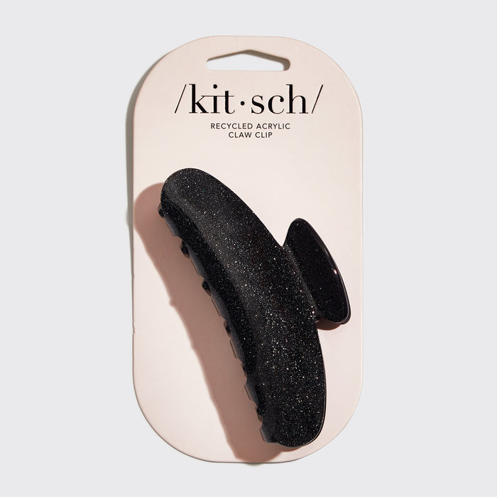 Pince à griffes en plastique recyclé - Noir pailleté