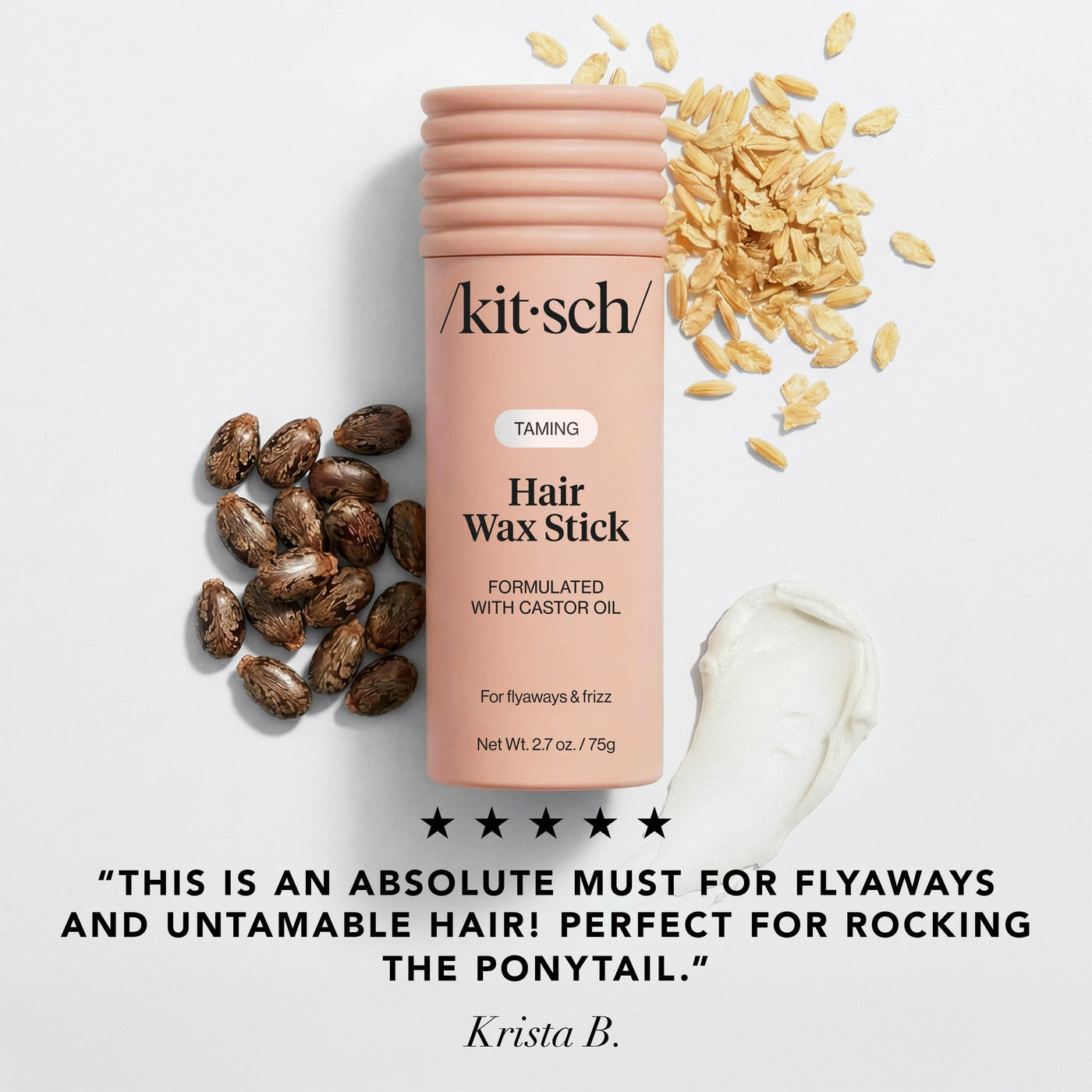 Haarwachs-Stick mit Rizinusöl