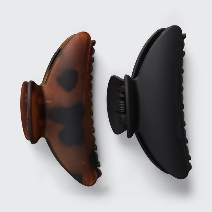 مشابك مخلب متوسطة 2 قطعة - بلاستيك معاد تدويره