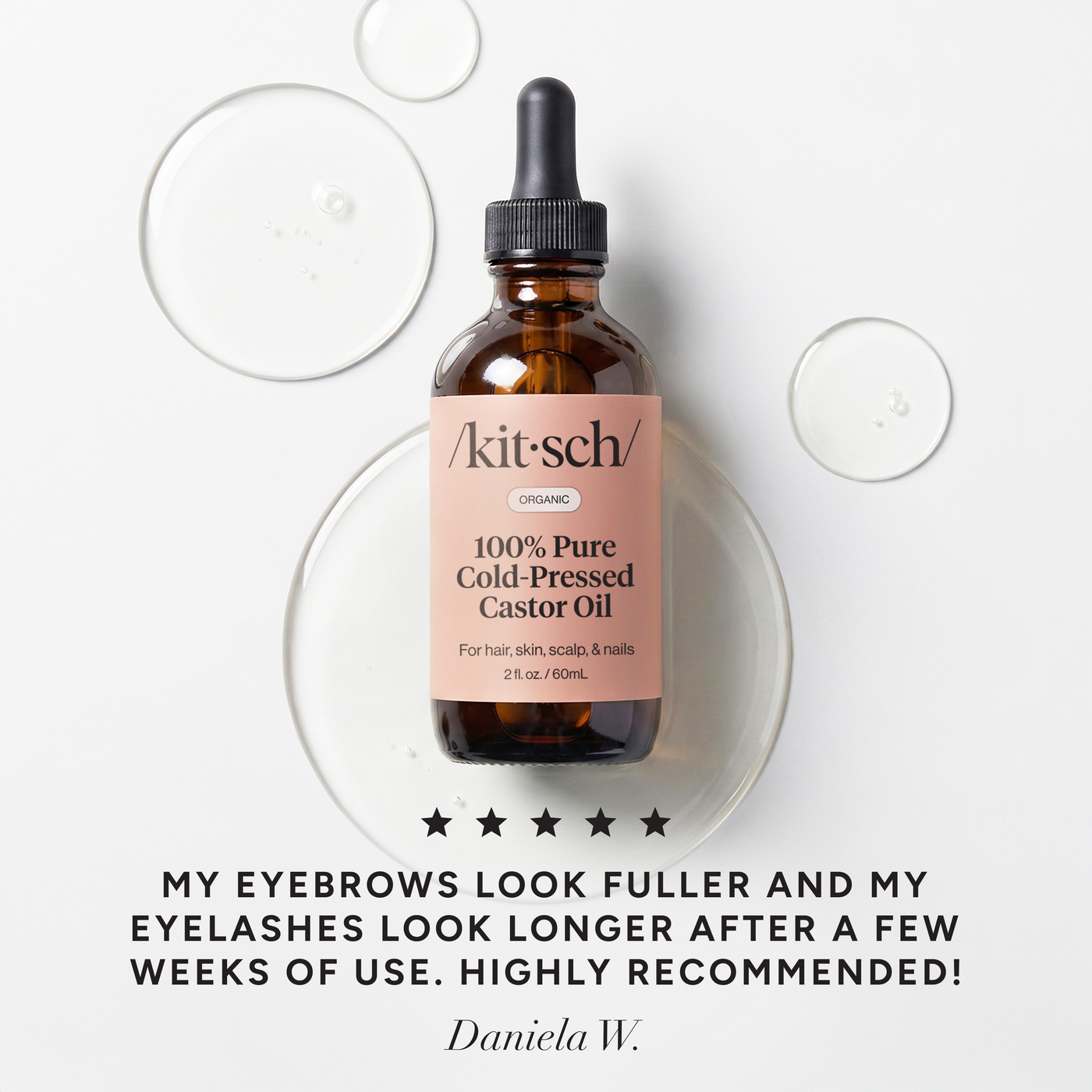 100% Huile de ricin - 60ml