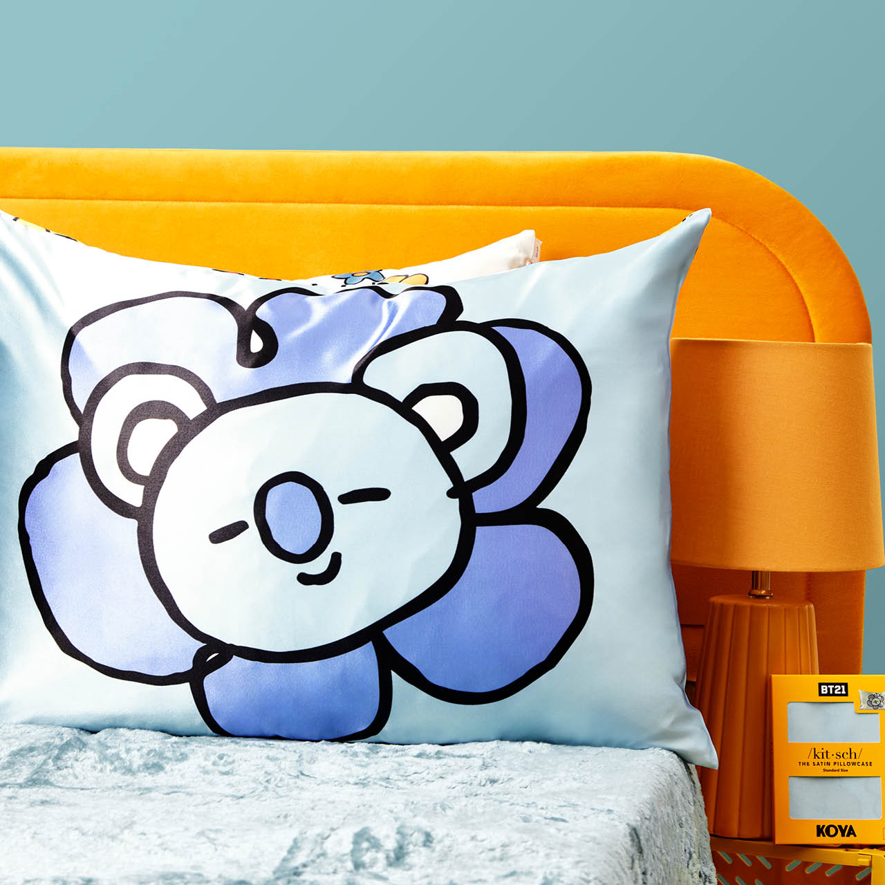 Kitsch x BT21 Taie d'oreiller en satin - KOYA | King