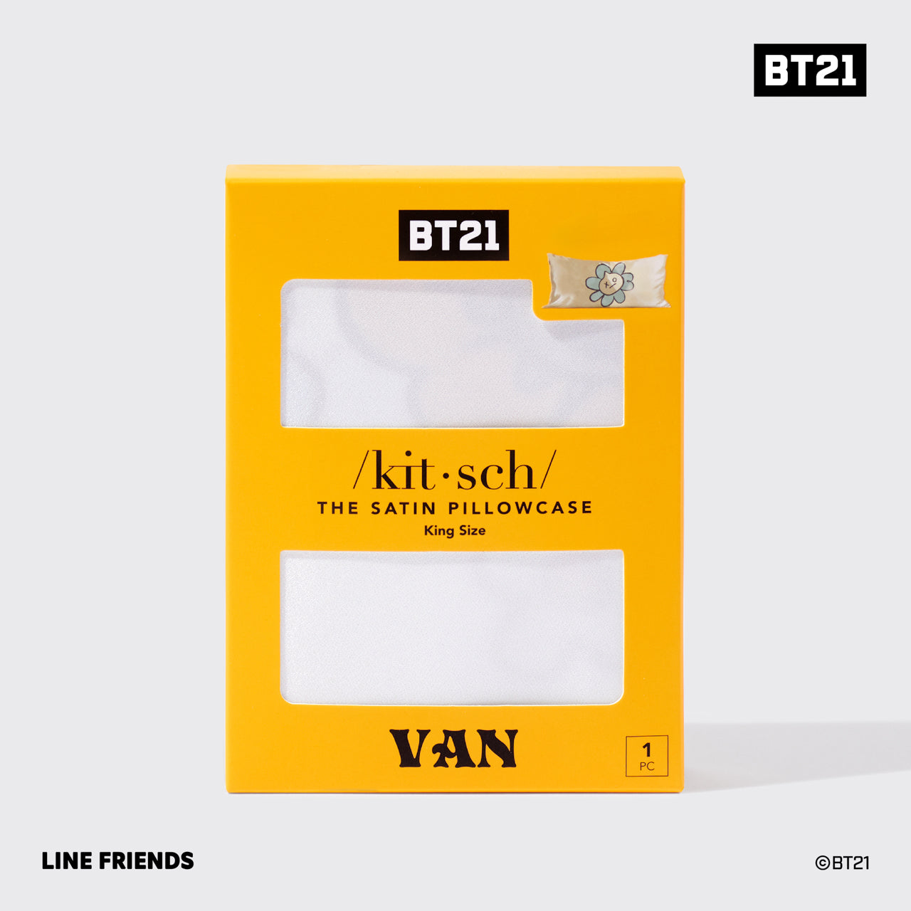 Kitsch x BT21 Taie d'oreiller VAN - King