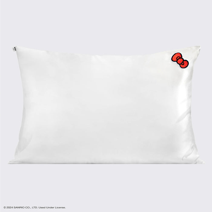 Satin Kopfkissenbezug Hello Kitty x Kitsch - Elfenbein Hello Kitty Schleife