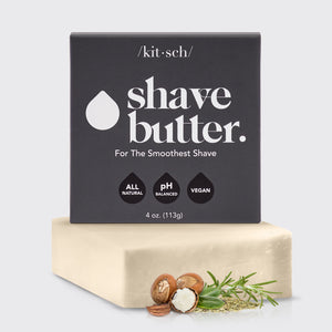 Rasierbutter in der Black Box