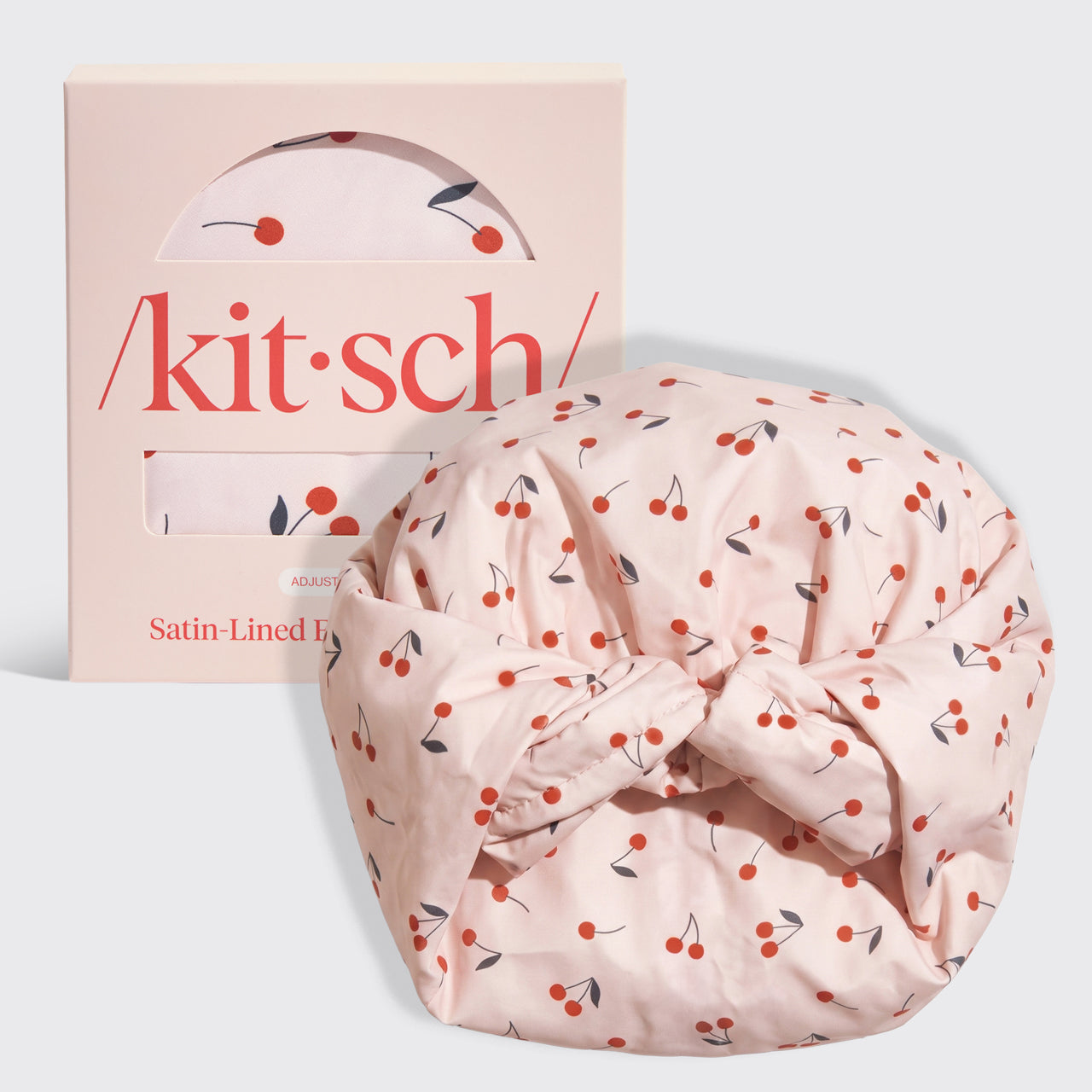 Gorro de ducha satinado | Cerezas