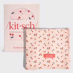 Serviette de bain XL - Cerise