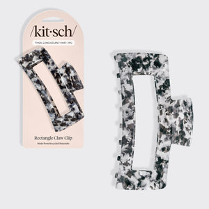 Jumbo-Haarklammer  - Schwarzer Marmor