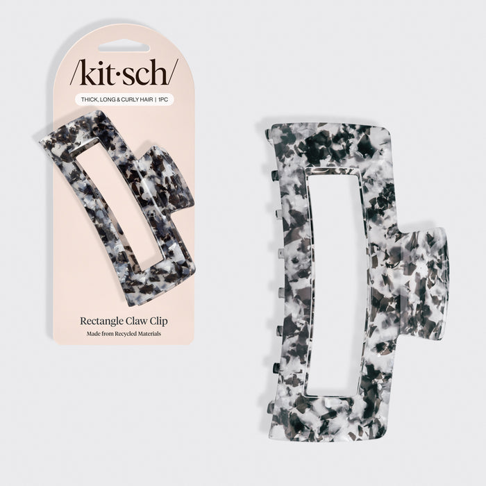 مشبك مخلب شكل مفتوح جامبو صديق للبيئة - أسود