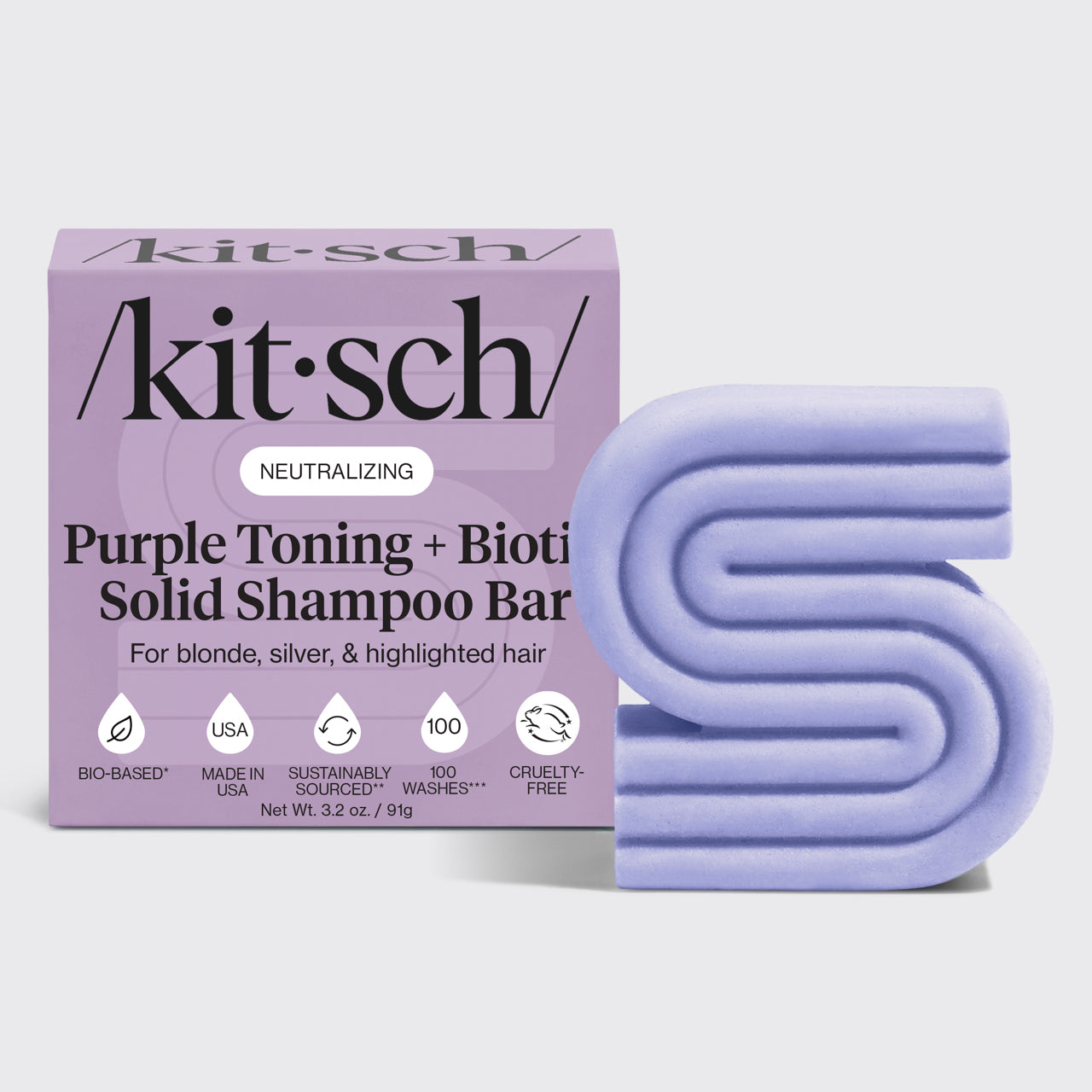 Shampooing tonique violet pour cheveux colorés et gris