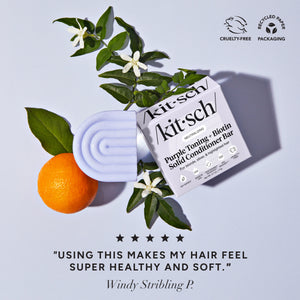 Shampoo e balsamo tonificante viola per capelli trattati con colore e grigi