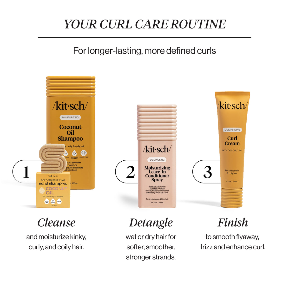 KITSCH Moisturizing Curl Cream — curl routine